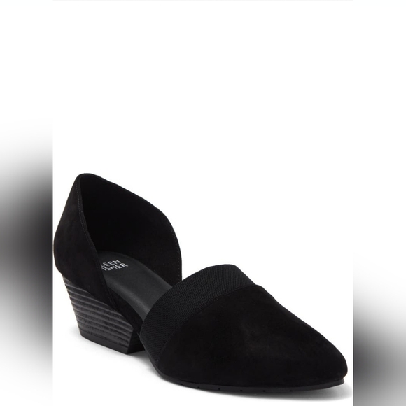 Eileen Fisher Hilly Wedge d'Orsay Pump Black 10 M - Picture 3 of 6